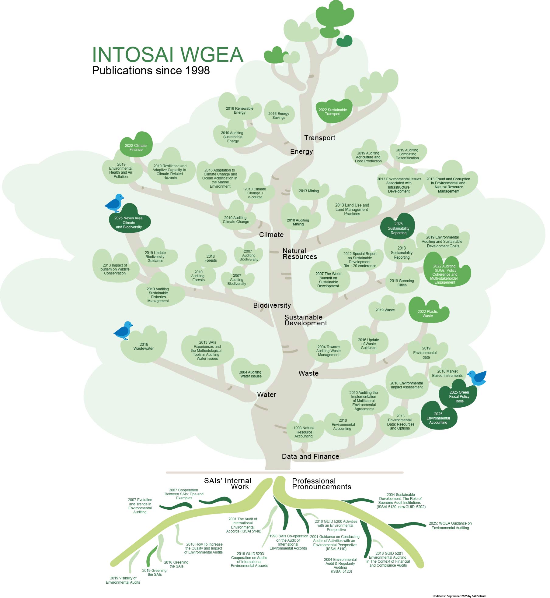 INTOSAI WGEA Publication tree 2025